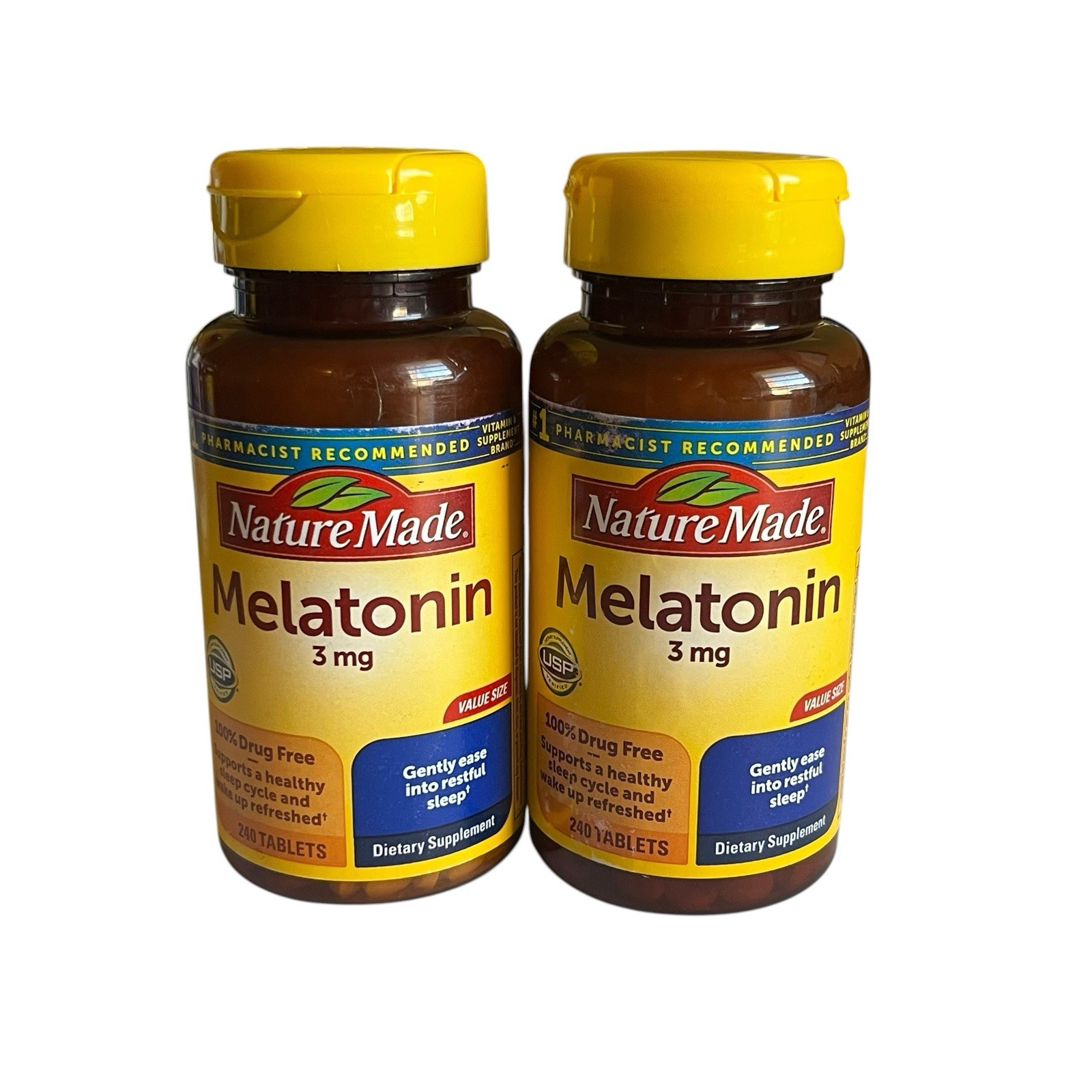 Nature Made Melatonin 3mg Sleep Support Value Size 240 Tablets 2 Pack