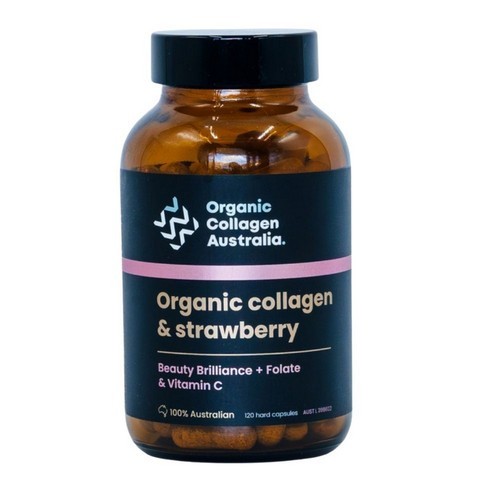 Organic Collagen Australia Pure Collagen With Strawberry 120 Capsules