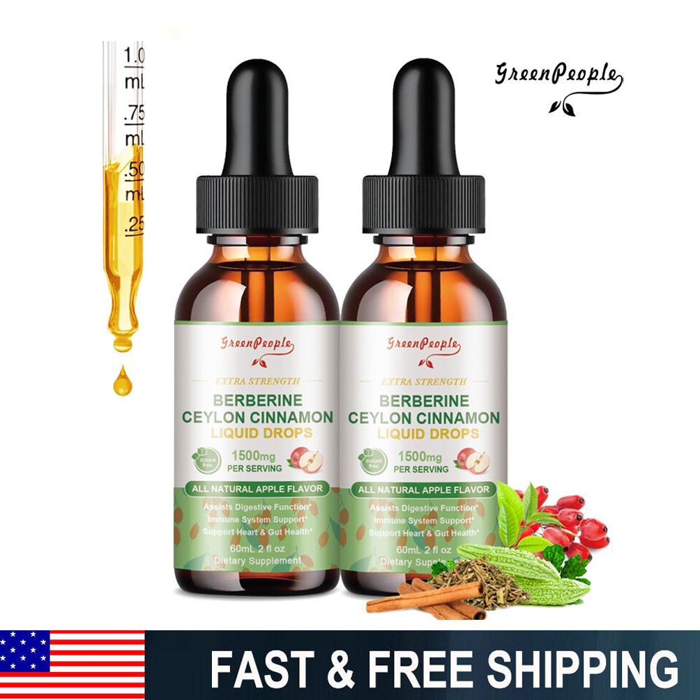 Berberine 1500mg High Abosorption For Blood Sugar Immune 2 Months Supply