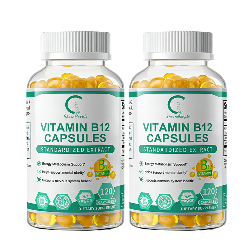 2x Vitamin B12 Supplement– Energy, Mood, Metabolism & Nervous System Support