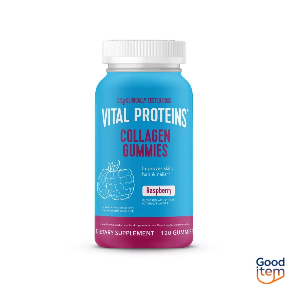 Vital Proteins Collagen Gummies – Raspberry – 120ct