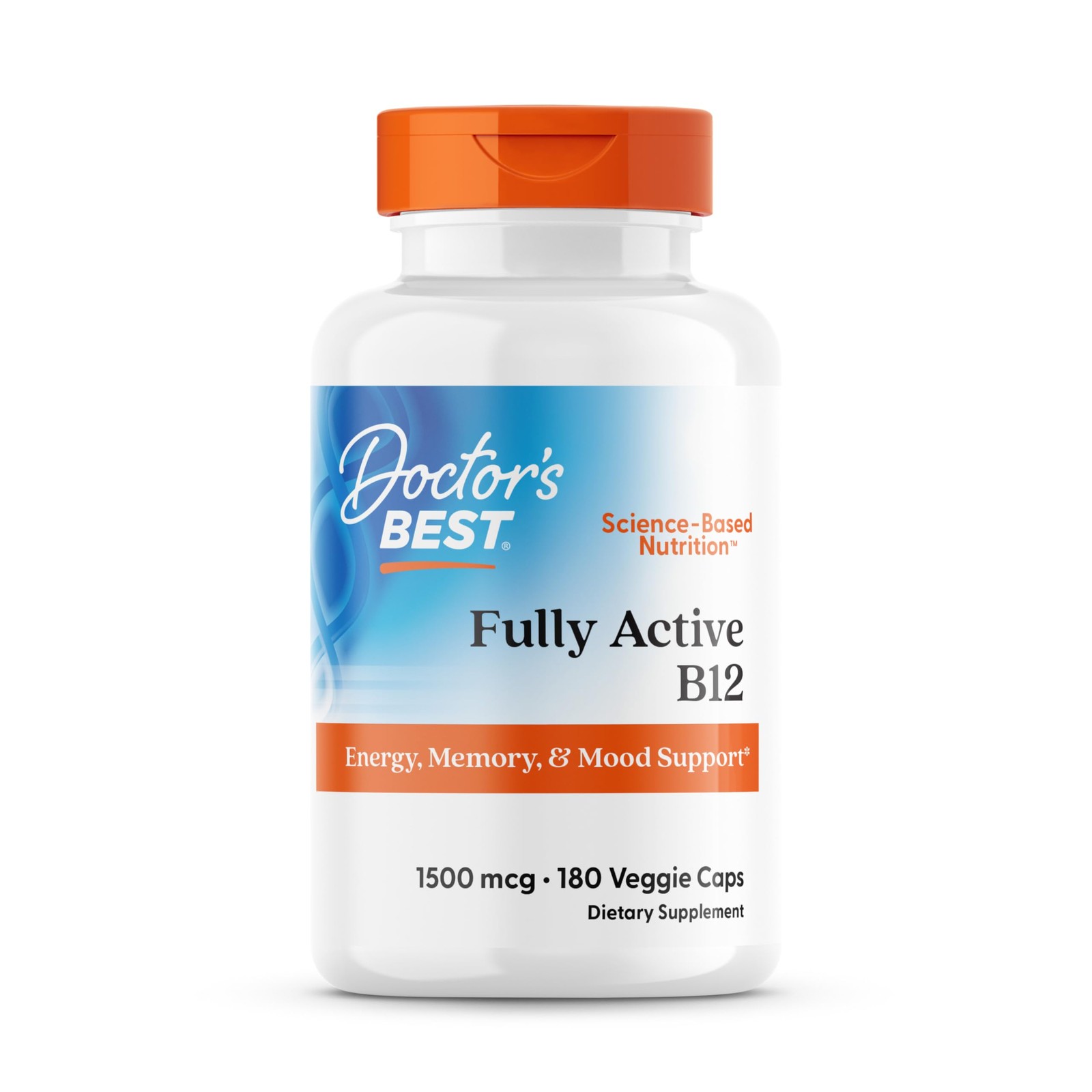 Doctor’s Best Vitamin B12 Methylcobalamin for Men & 180 Count (Pack of 1)