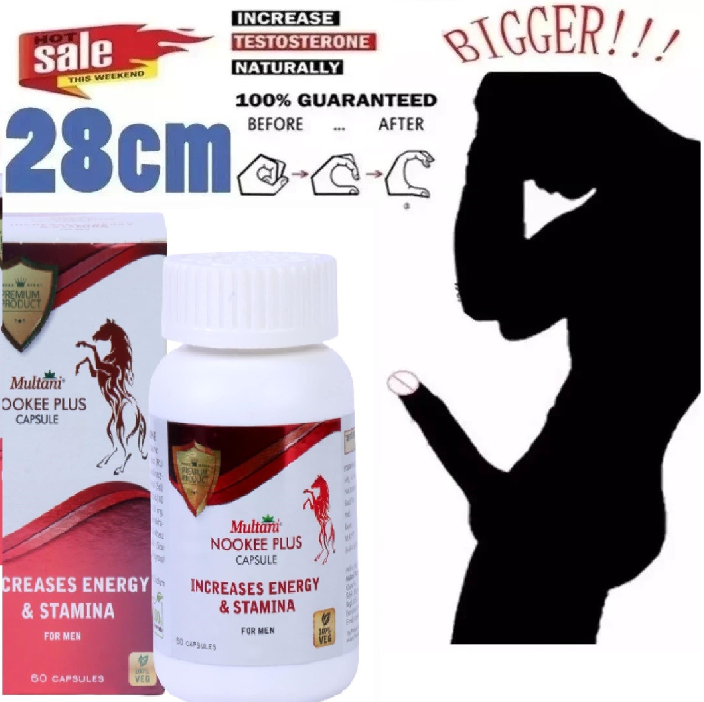 Herbal Ayurvedic Male Libido Booster Tablets | Fast Acting & Long Lastig 60 pils