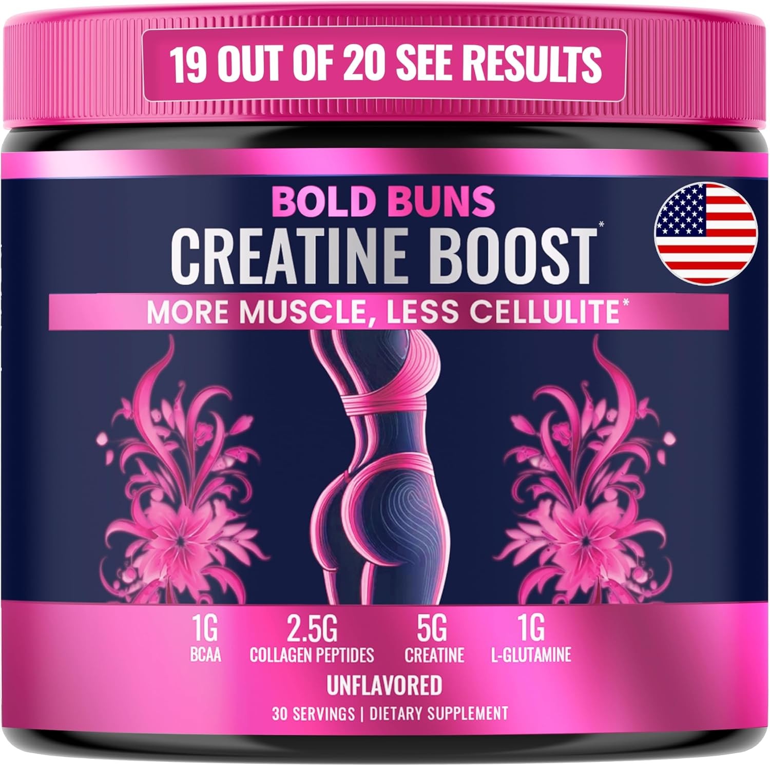 Creatine for Women | Booty Gain & Cellulite Reduction Powder Supplement |…