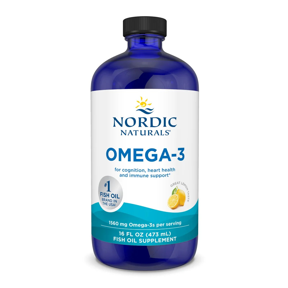 Nordic Naturals Omega-3 Lemon – Cognition, Heart Health, & Immune Support, 16 Oz