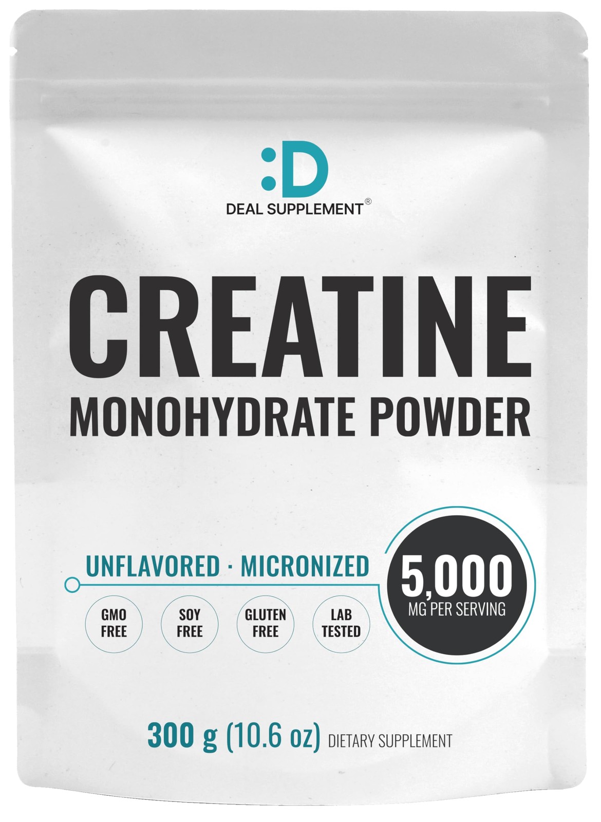 Instant Creatine Monohydrate Powder, 5g Per Serving – 60 Servings | Microniz…