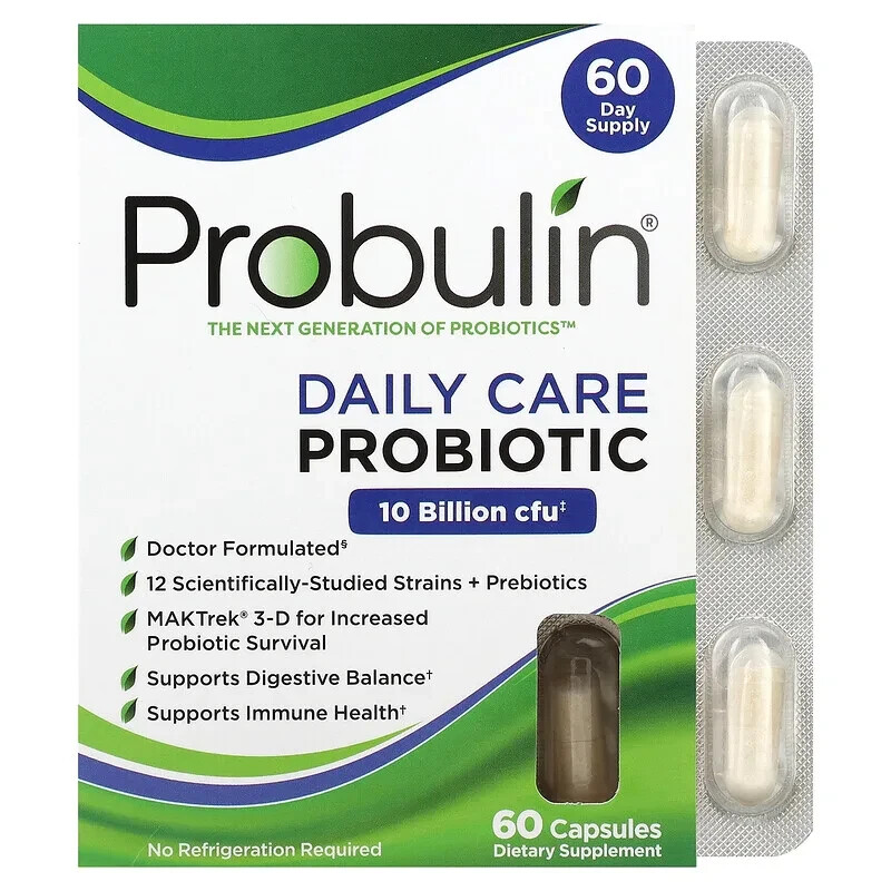 PROBULIN DAILY CARE PROBIOTIC.60 CAPSULES. EXP  6/2027