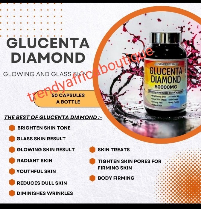 Glucenta Diamond Glowing & Glass Skin👌👌💯 Original.  X 1 Bottle.. NEW LOOK