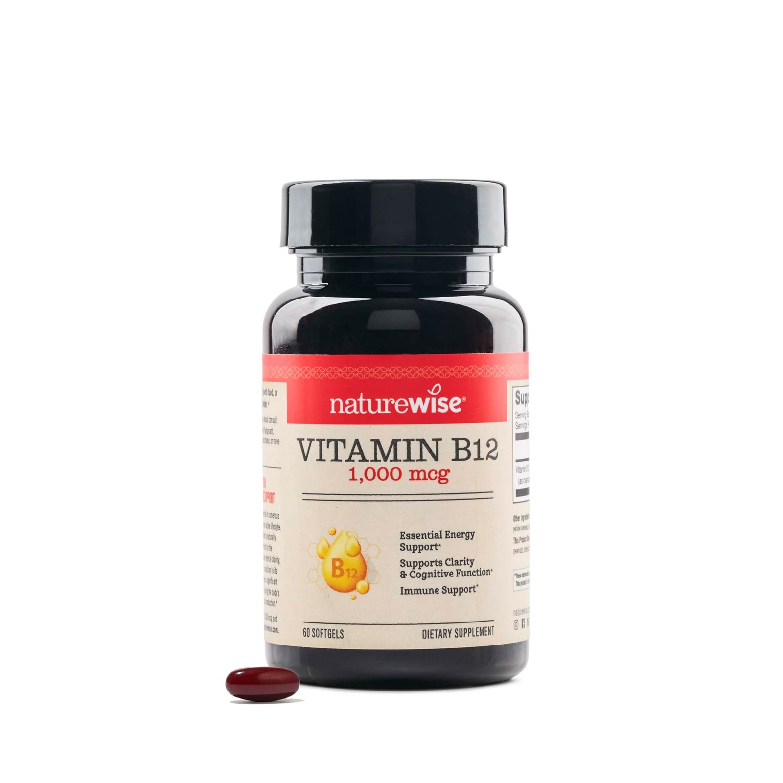 NatureWise Vitamin B12 1000 mcg – Dietary Supplement for Supporting Energy Me…
