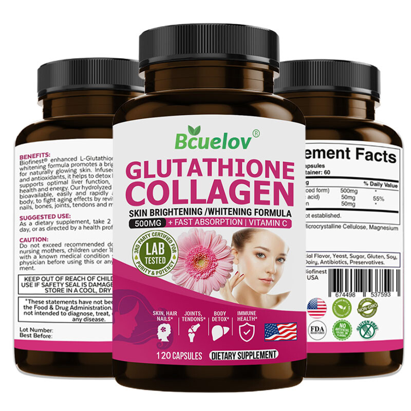 Glutathione Collagen Skin Brightening /Whitening Formula Support Skin,Hair,Nails