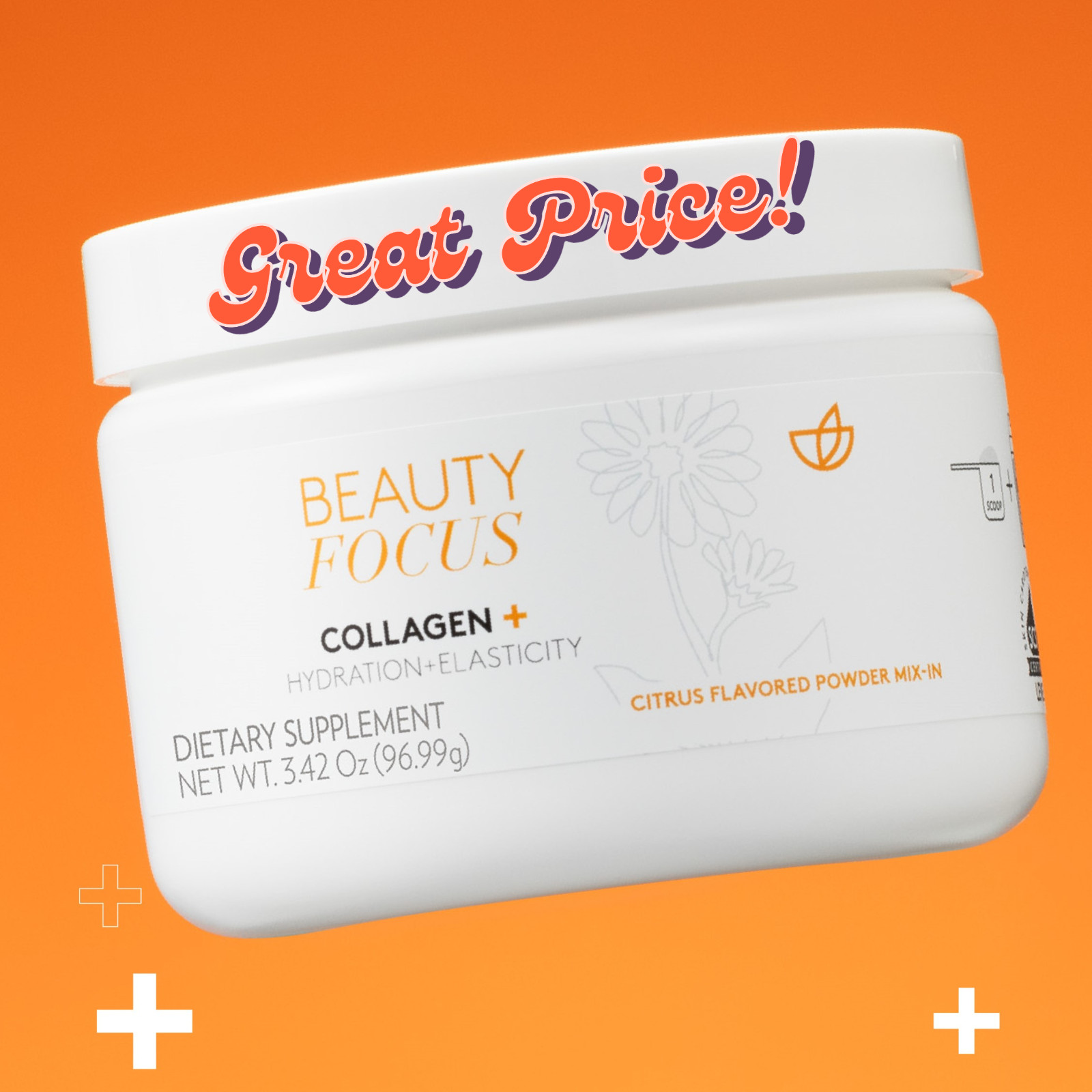 Nu Skin NuSkin Powder Mix-In Beauty Focus Collagen+ Citrus Exp 08/2027 SHIP FAST