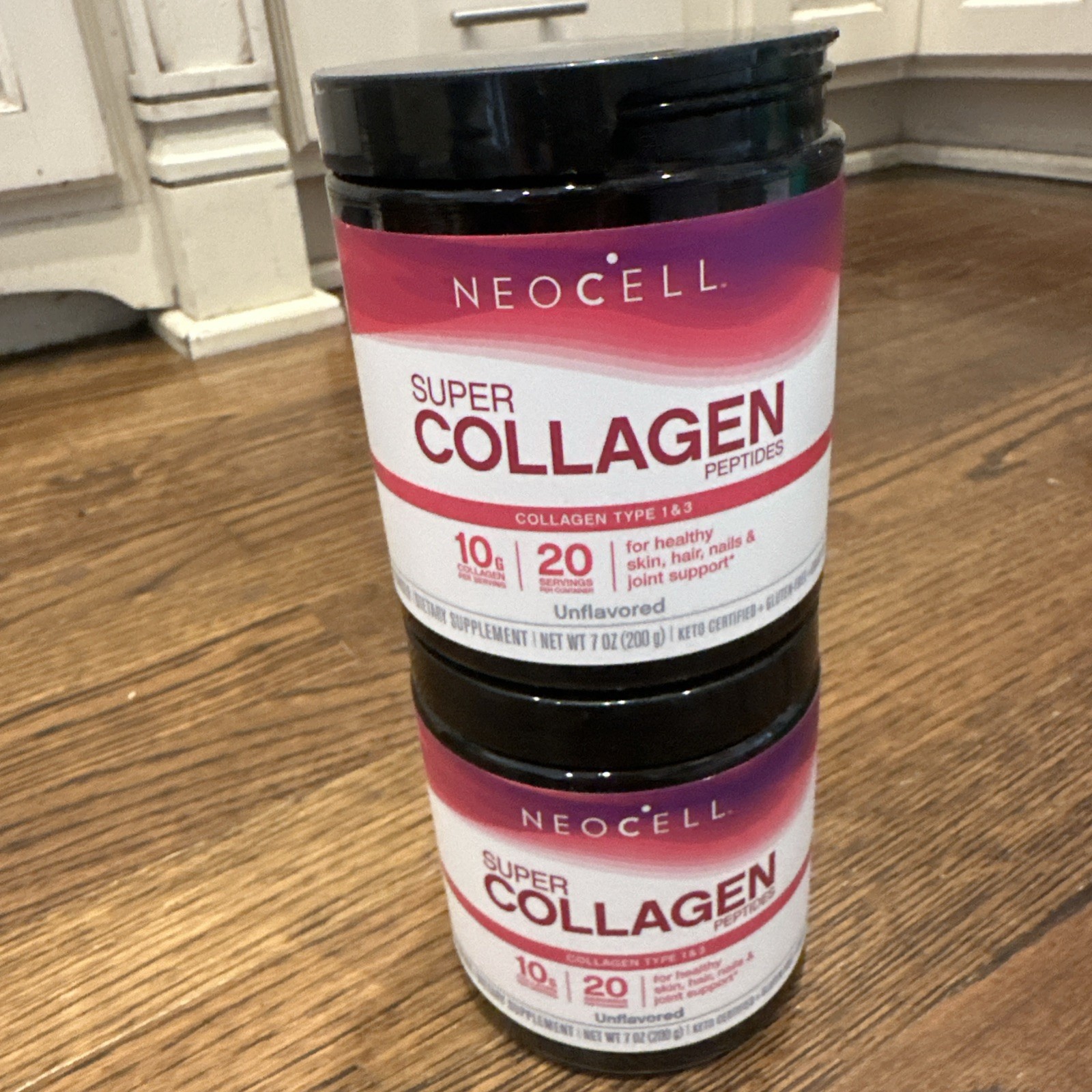 2x Ultimate Collagen Powder Hair, Skin, Joints, Bones Unflavored 40 Srvs Exp5/28