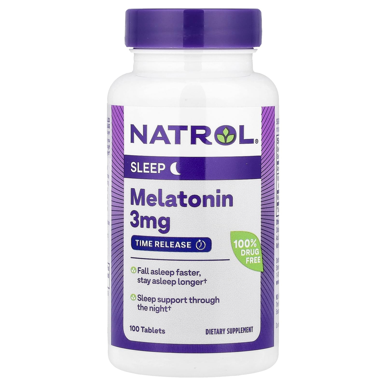 (EXP 11/2026) Natrol Melatonin 3 mg Sleep Time Release Dietary Supplement