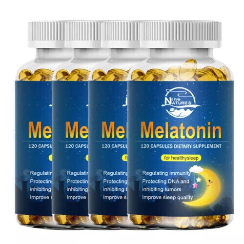 Melatonin 10mg, 100% Drug Free, Fast-Dissolve 120 Capsules – Natural Sleep Aid