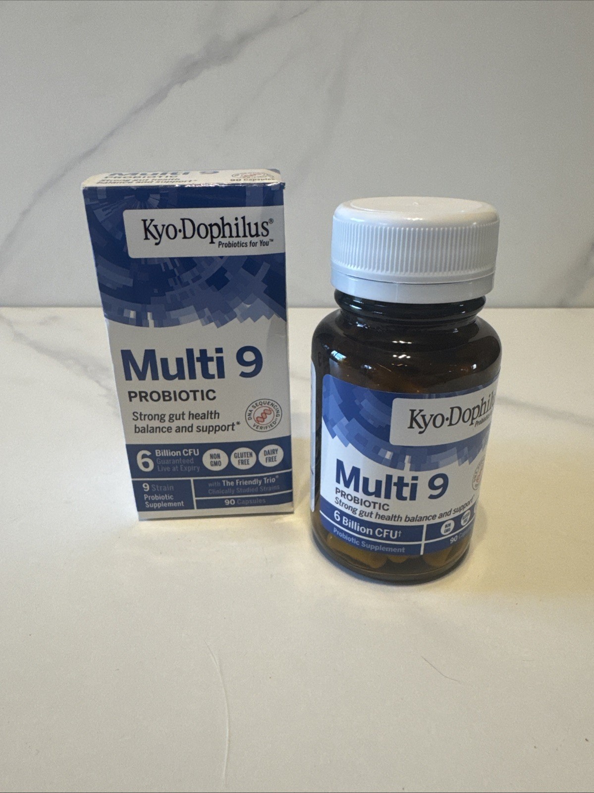 Kyo-Dophilus Multi 9 Probiotic, 6 Billion CFU 90 Capsules Exp 1/27 New & Sealed