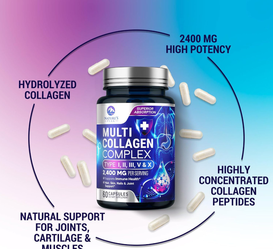 Pastillas De Colageno Hidrolizado Capsulas Mejores Colágeno Con Multi Vitamina C