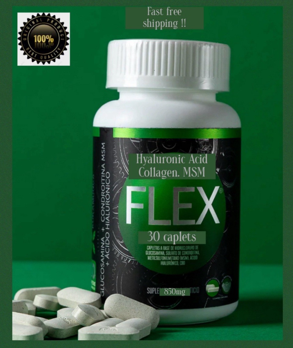 *Flex Joints Support* Turmeric MSM Collagen Vitamin E 30cap 850mg Original !!