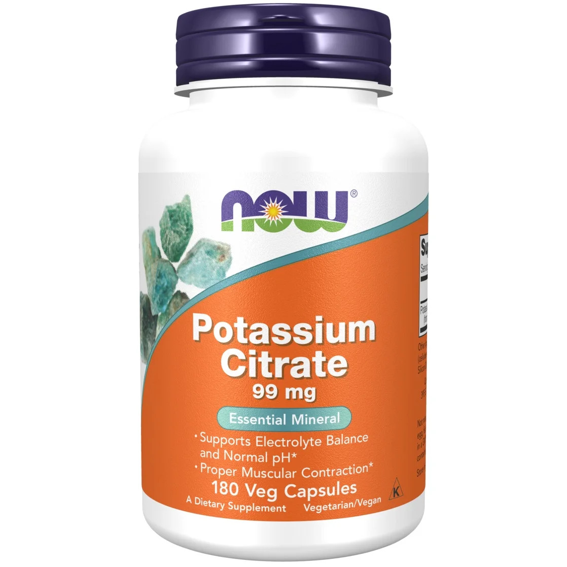 Potassium Citrate 99 mg | Supports Electrolyte Balance, Muscle & Heart Health