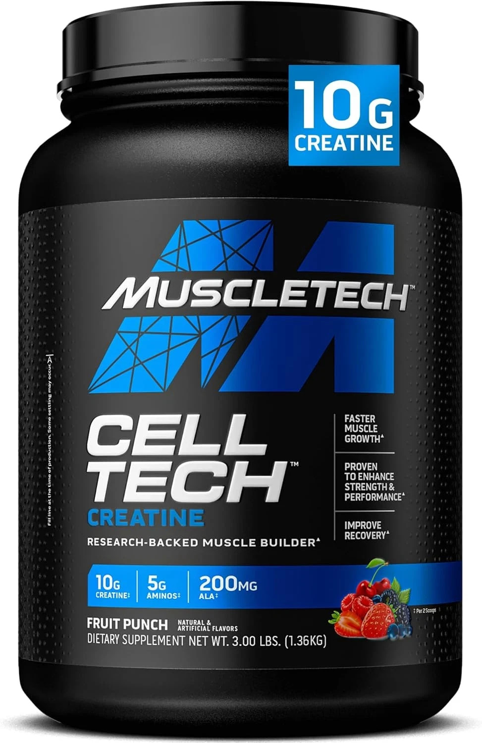 Creatine Monohydrate Powder Cell-Tech Creatine Post Workout Recovery Drink Musc
