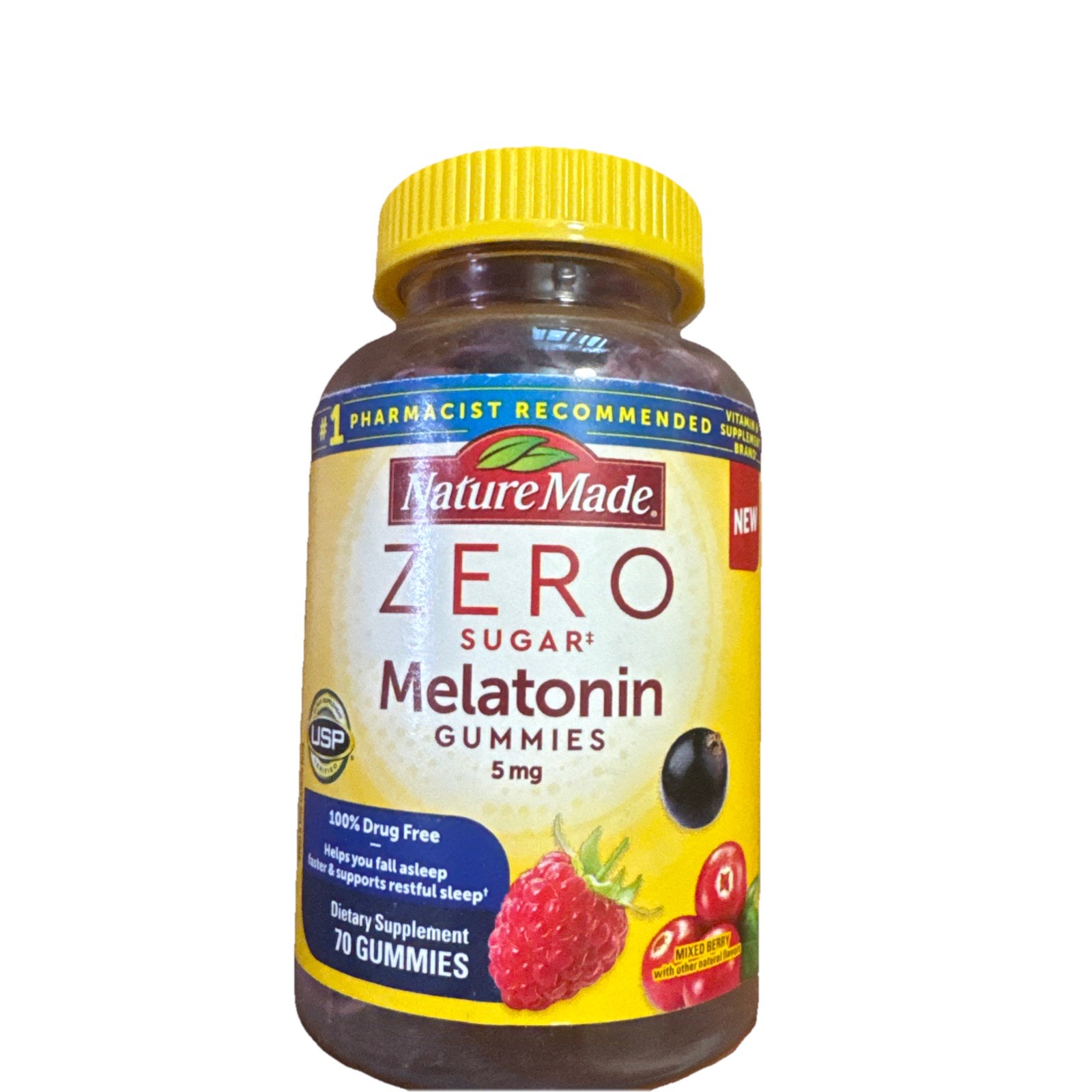Nature Made Zero Sugar Melatonin 5mg 70ct 1 Pack New Expires APR 2026