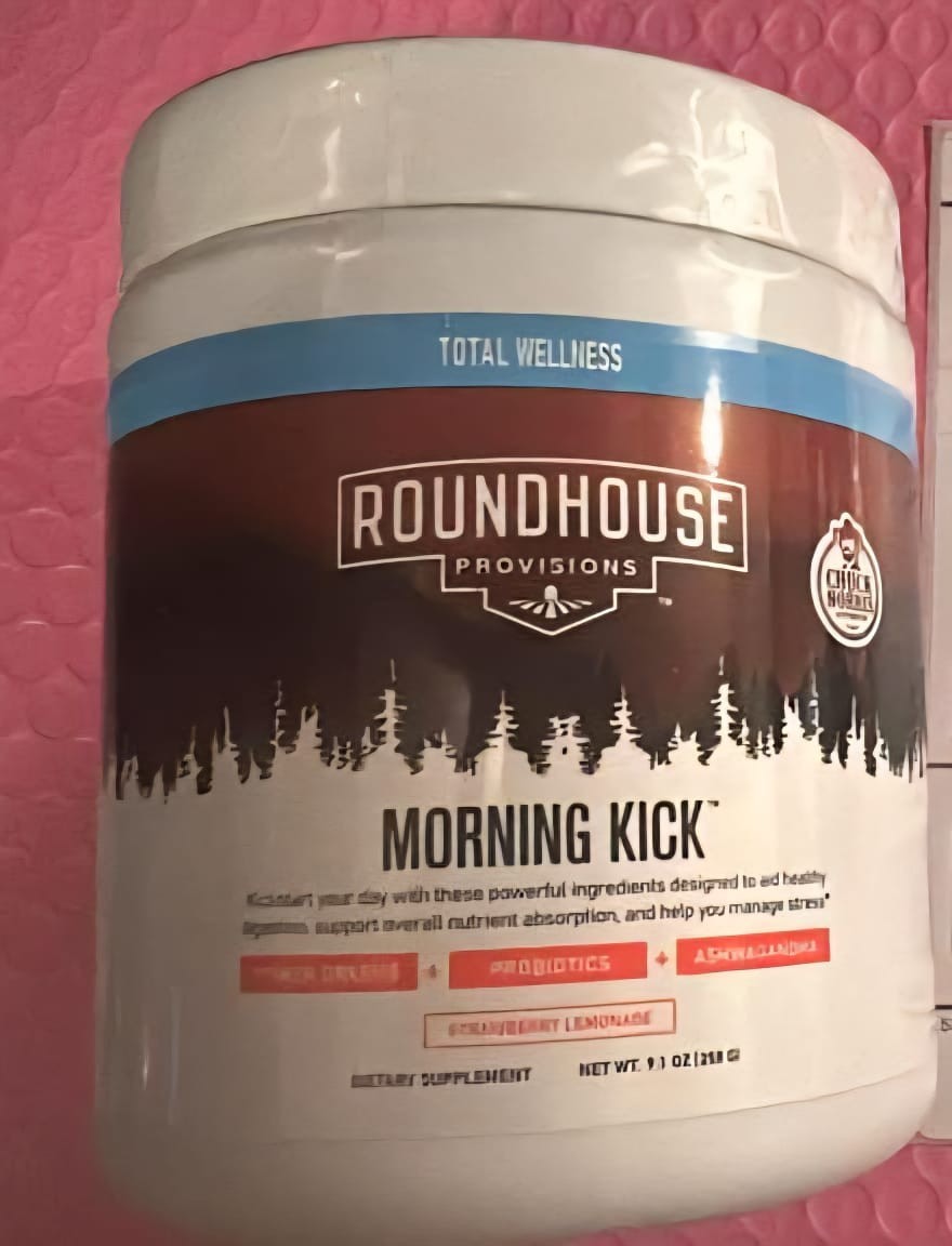 For Roundhouse Provisions Morning Kick Digestive Powder Strawberry Lemonade 9.1
