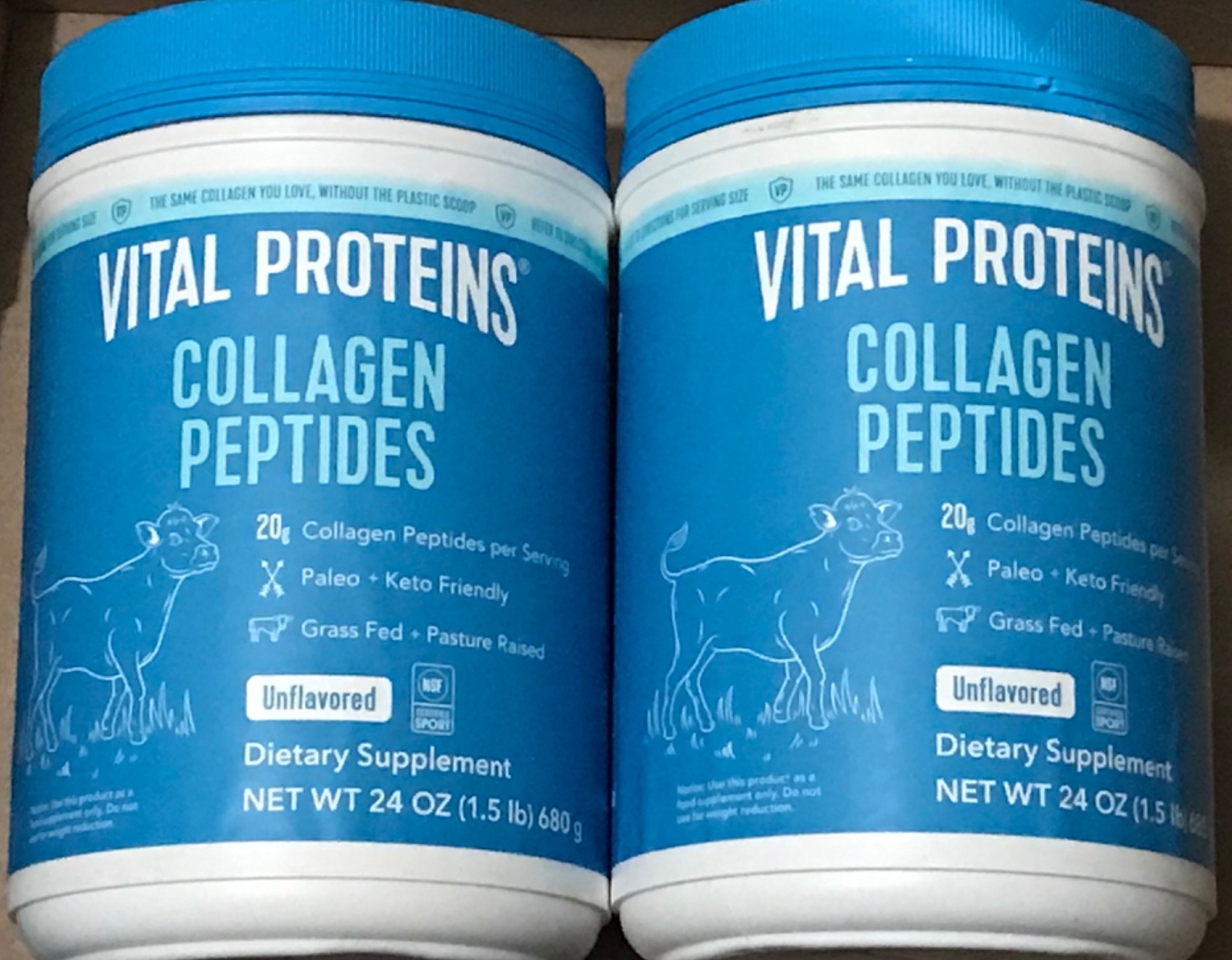 Vital Proteins Collagen Peptides Unflavored -24OZ (2-PACK)