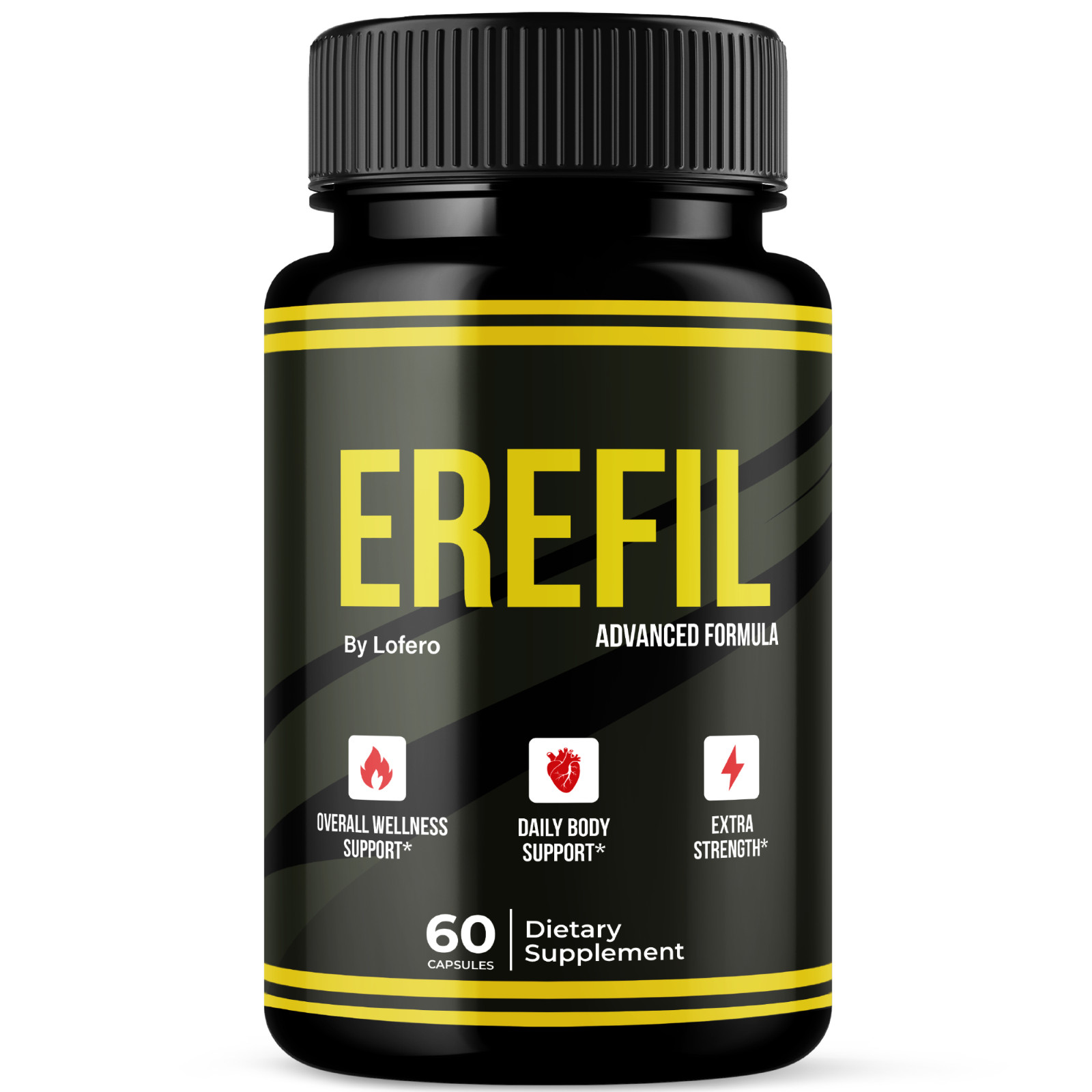 Erefil Capsules Men’s Vitality Supplement Energy Stamina Overall Wellness (60ct)