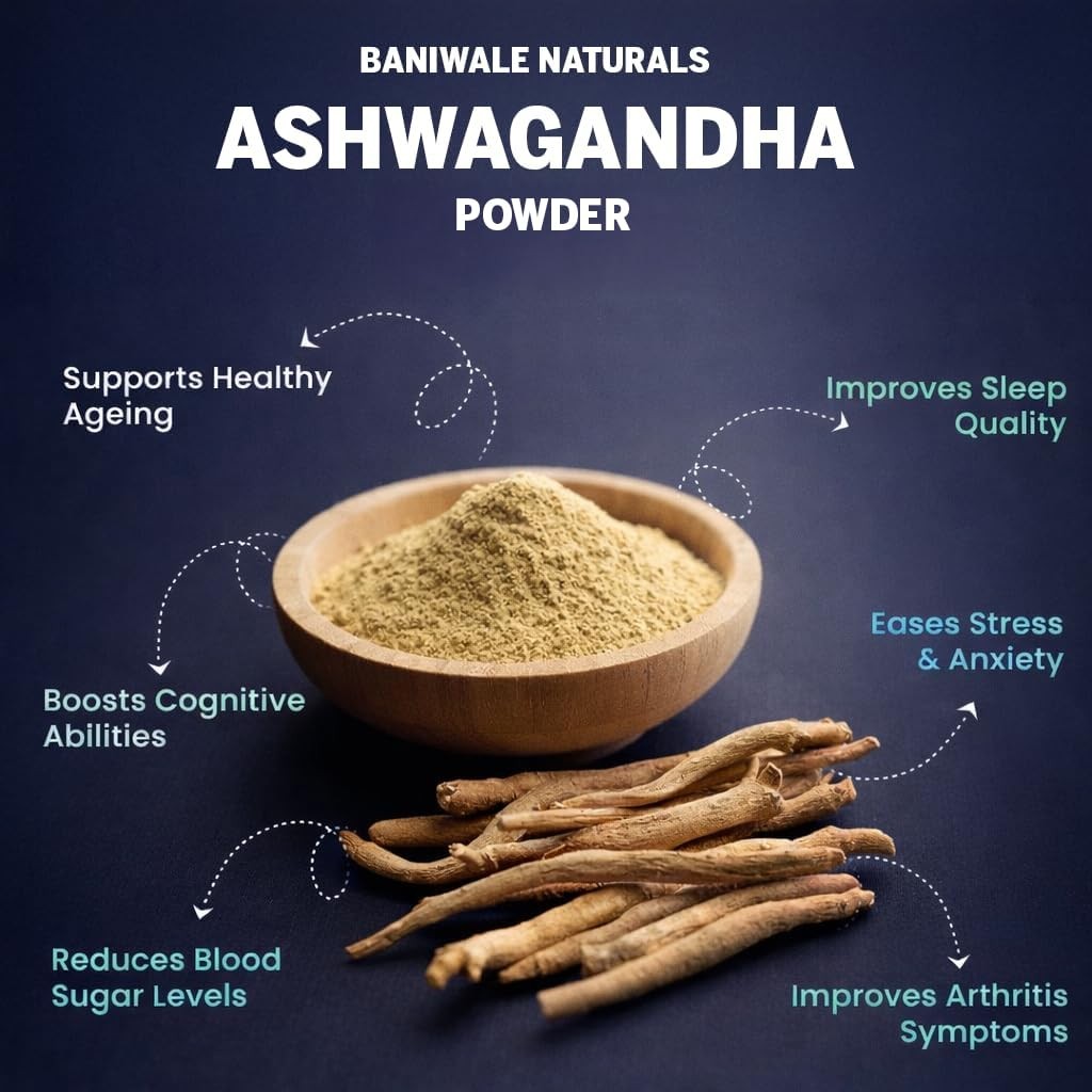 100% Natural & Organic Ashwagandha Powder Super Herb Withania Somnifera 100gm