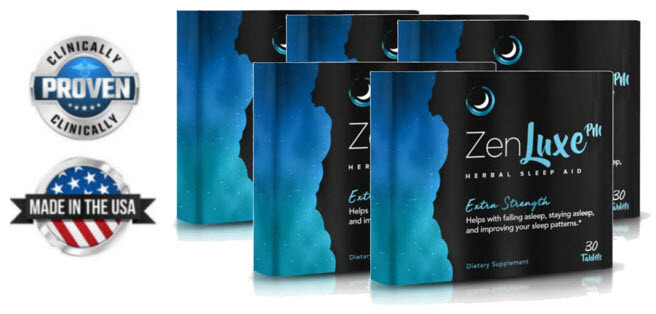 ZenLuxe PM Extra Strenght – (5 Pk) Insomnia Relief-Fast Acting-Herbal-Melatonin
