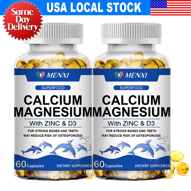 Calcium Magnesium Zinc with Vitamin D3 Strong For Bone Health Muscle Improvement
