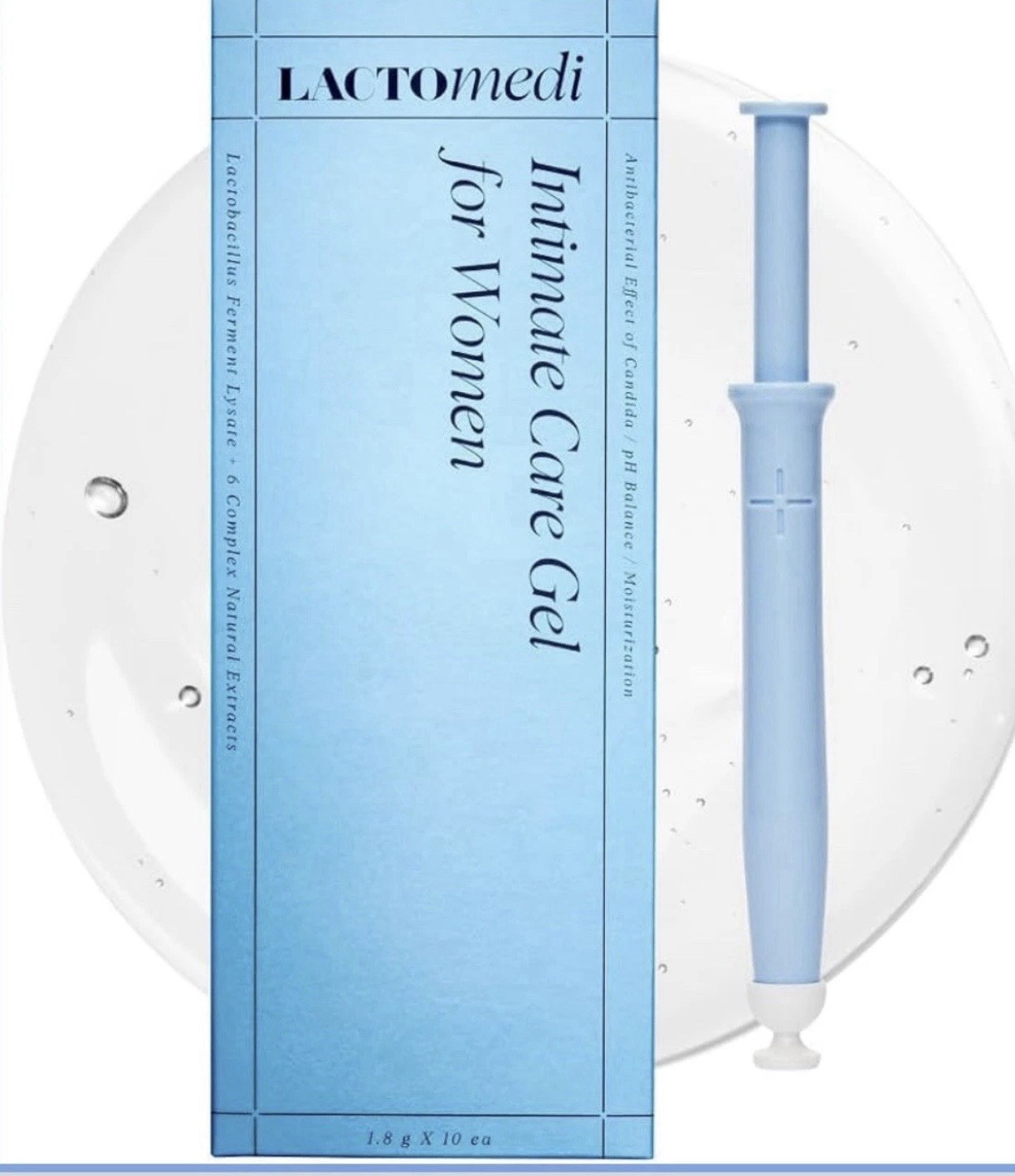 LACTOMEDI Intimate Care Gel 10 Day Pack 10 x 18g Blue Box Vaginal Probiotics.