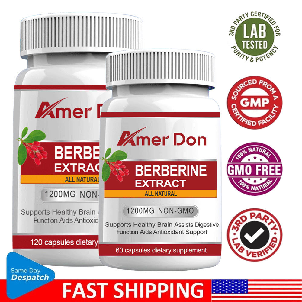 Berberine Naturally Sourced Weight Loss Control Blood Sugar Support Heart Health