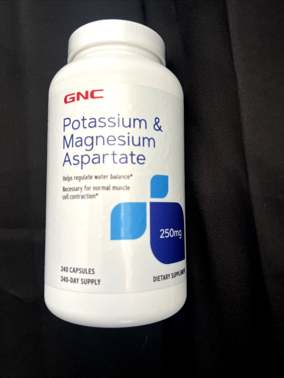 GNC POTASSIUM & MAGNESIUM ASPARTATE 240 Capsules(EXP:02/2028)