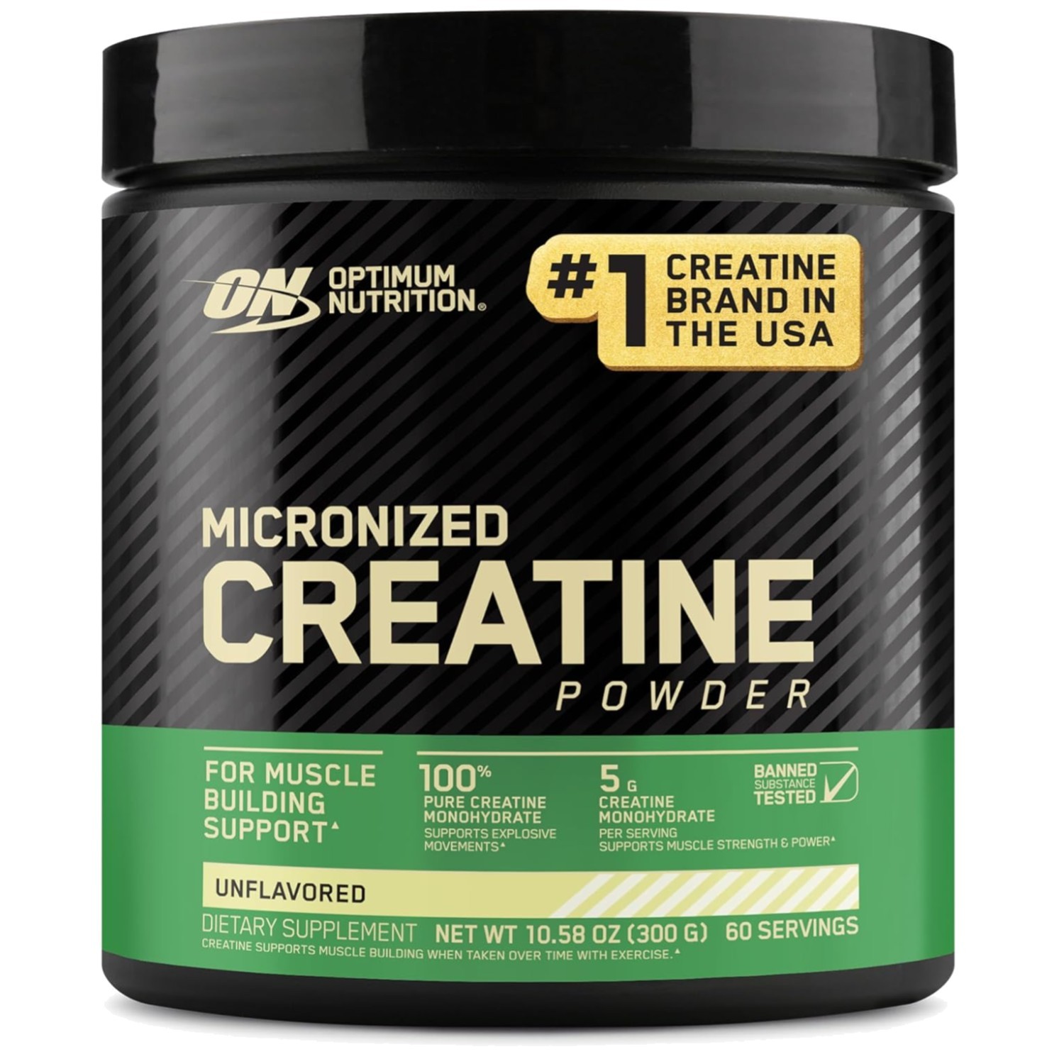 Micronized Creatine Monohydrate Powder – 60 Servings, Unflavored for Muscle G…