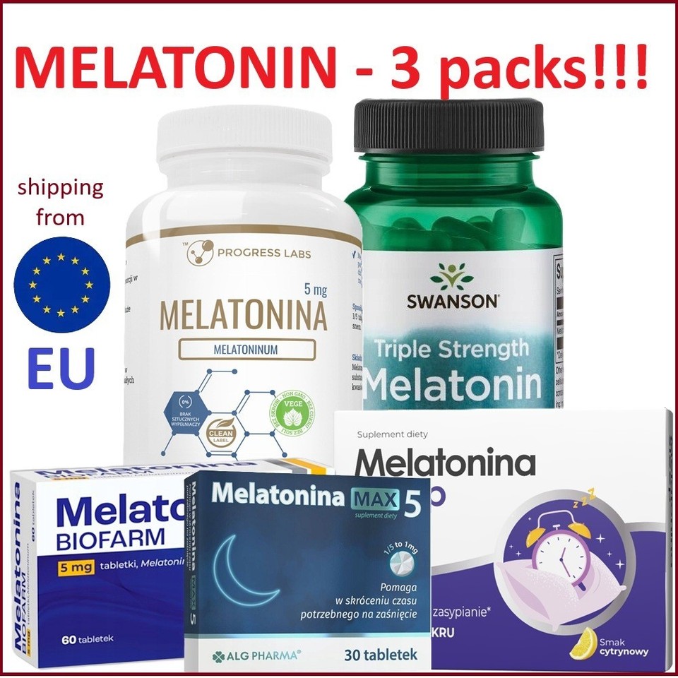 Melatonin3mg / 5mg / 10mg ! 90-360 capsules / tablets Sleep Aid Supplement Relax