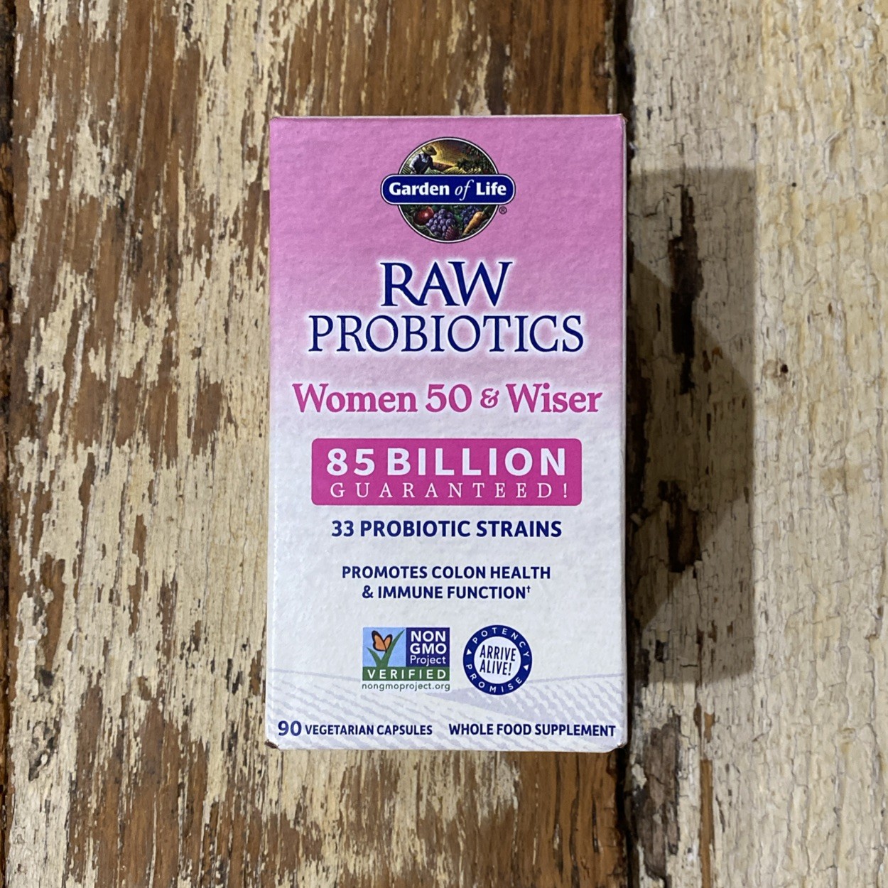 Garden of Life Raw Probiotics Women 50 & Wiser 85 Billion 90 Capsules BB 08/2027