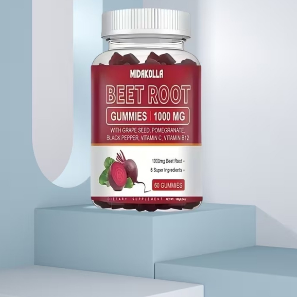 Midakolla Beet Root Gummies  this is a 4 pack Total 240  4 month Supply