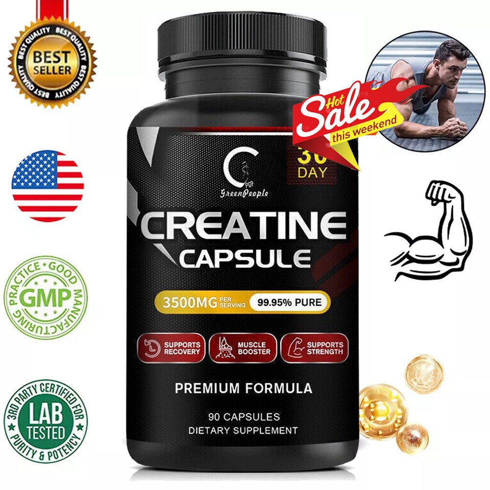 Creatine Monohydrate 450 Capsules – Muscle Explosion,Endurance/Energy,Fitness