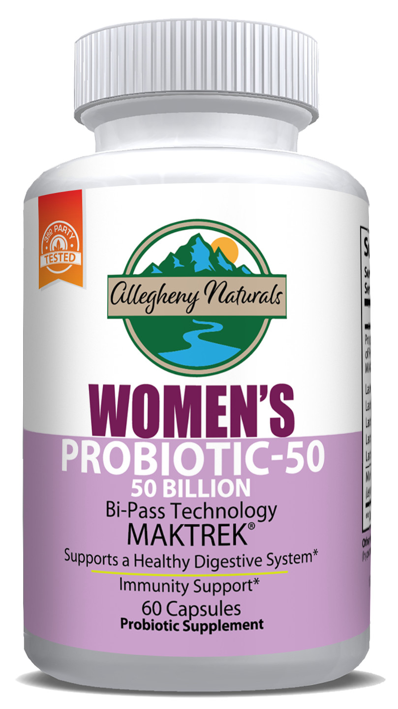 Allegheny Naturals Women’s 50 Billion CFU Probiotic- Digestive Immune Support