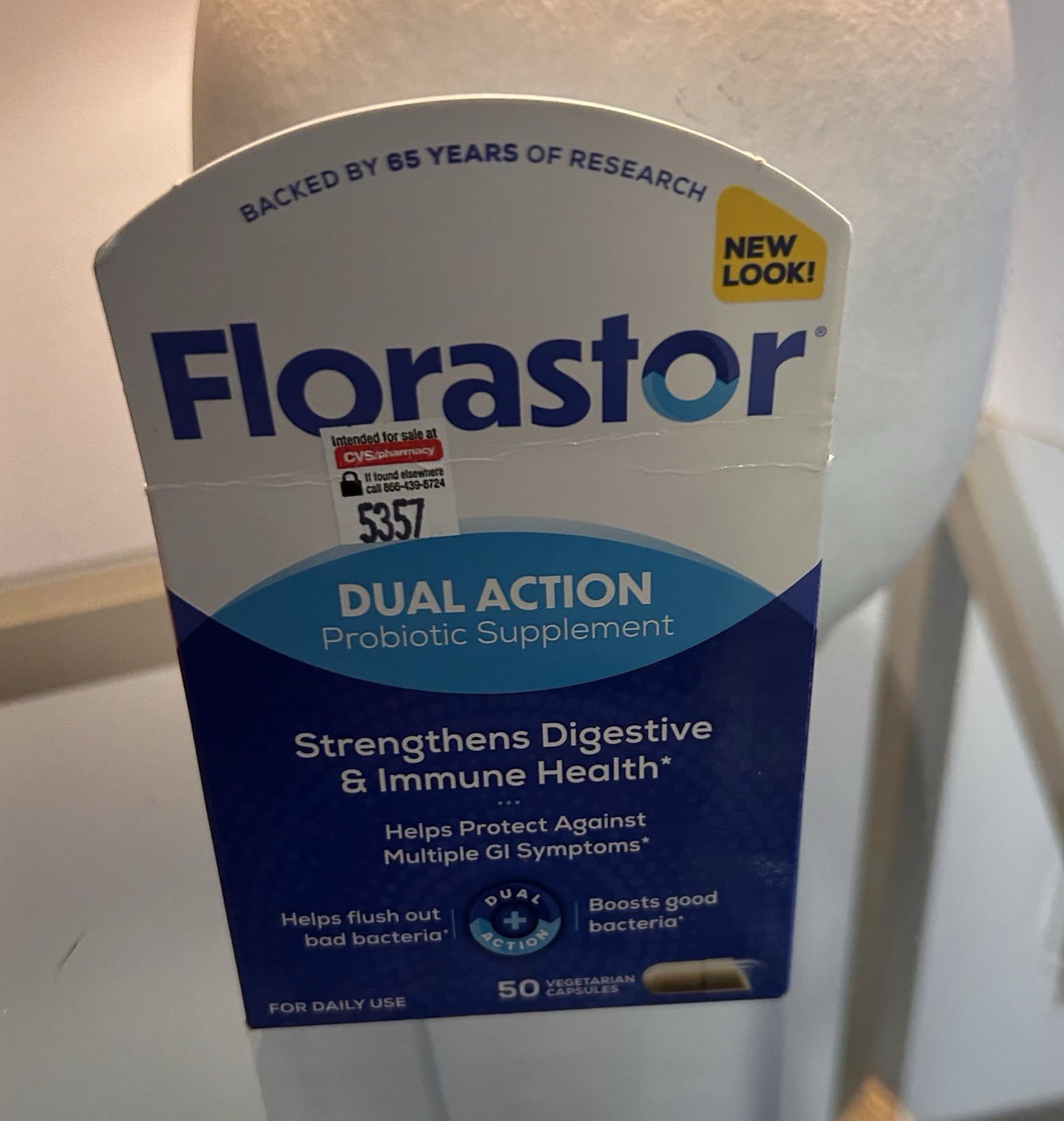Florastor Daily Probiotic Supplement – Brand New Sealed Box