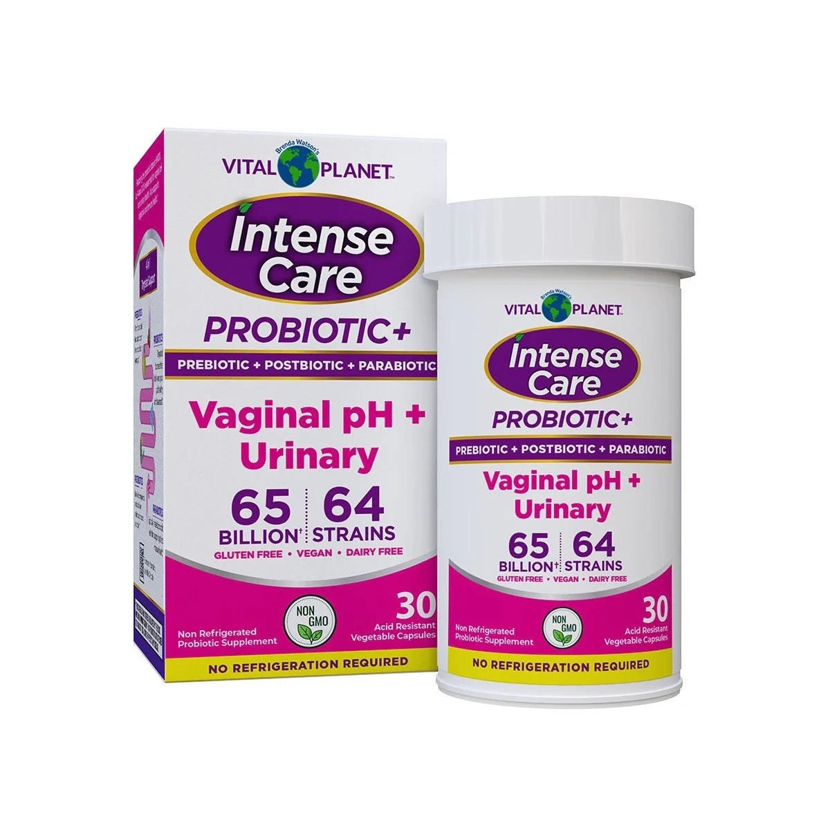 Vital Planet Intense Care Probiotic-Vaginal pH + Urinary-No Refrigeration