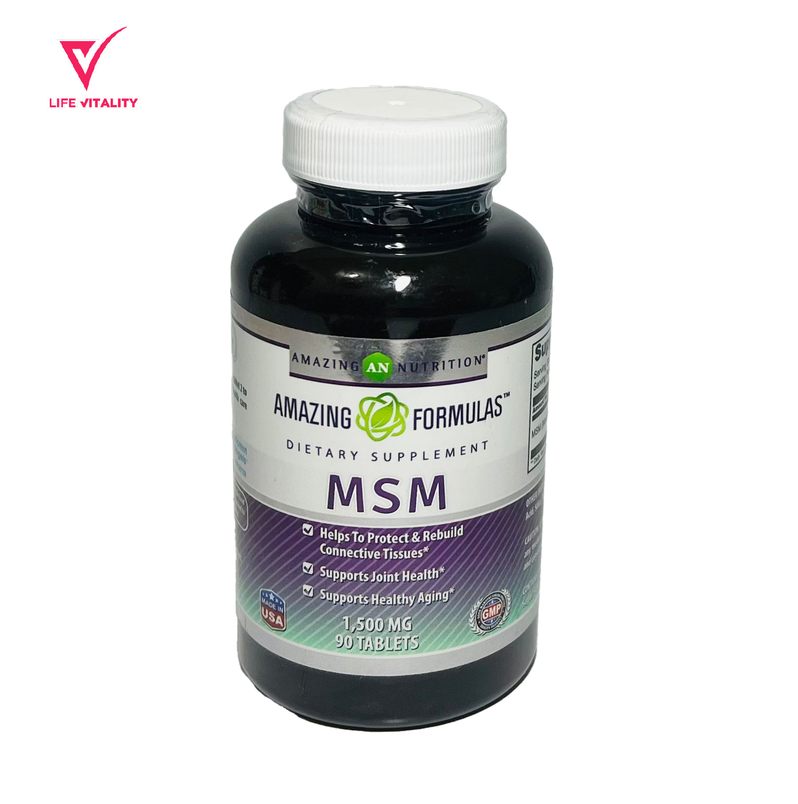 AMAZING NUTRITION MSM 1500MG 90 TABLETS JOINT SUPPORT