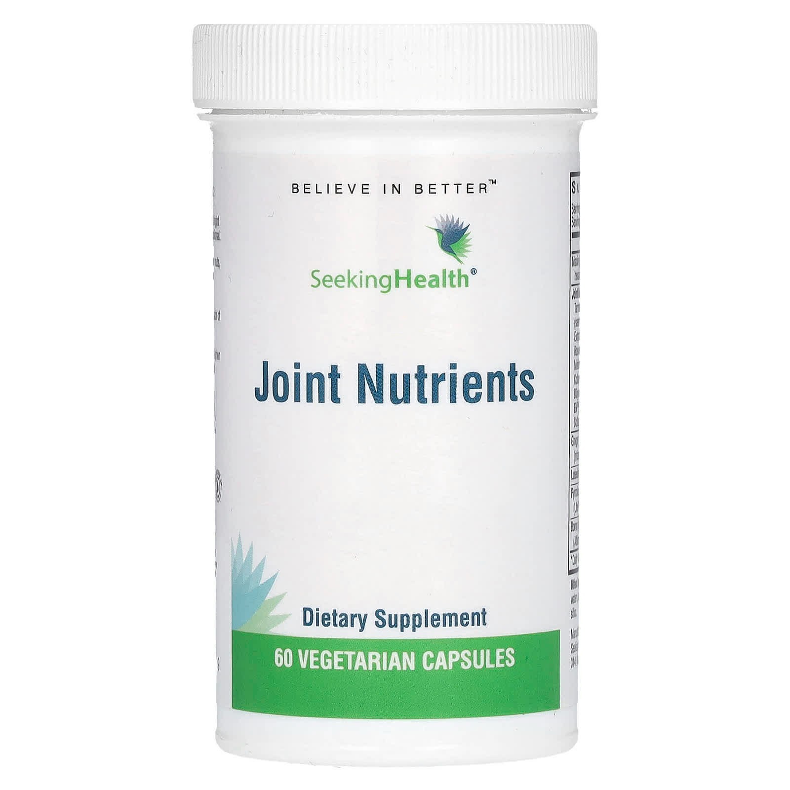 Seeking Health Joint Nutrients Inflammation Supplement 60 Caps MSRP $80