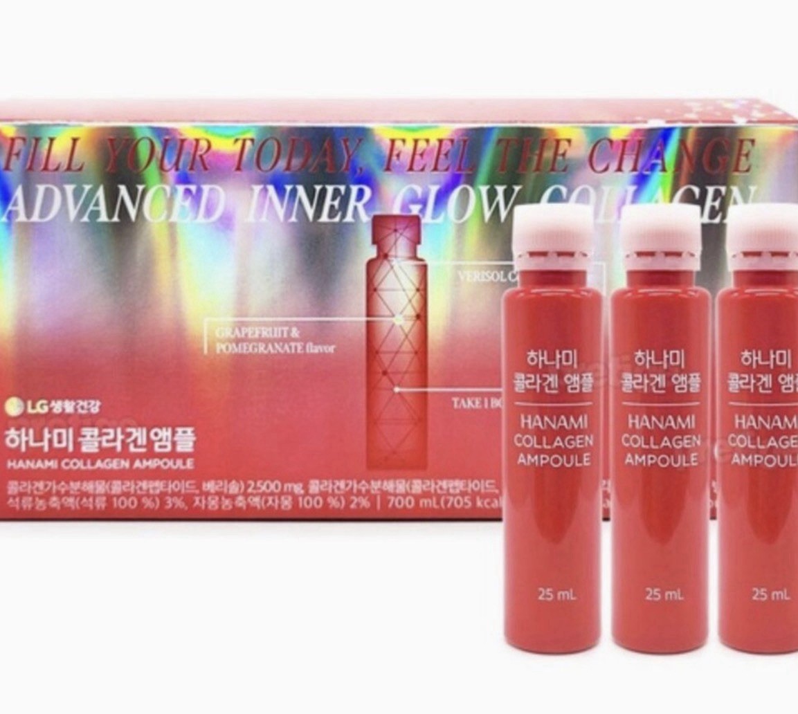 Hanami Collagen Peptide Liquid Grapefruit & Pomegranate Flavor 25 mL