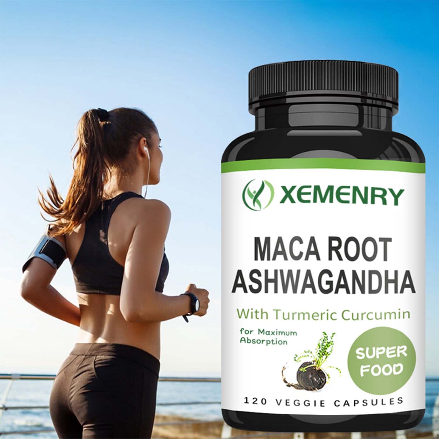 Maca Root Ashwagandha – Testosterone Booster, Stamina, Energy & Performance
