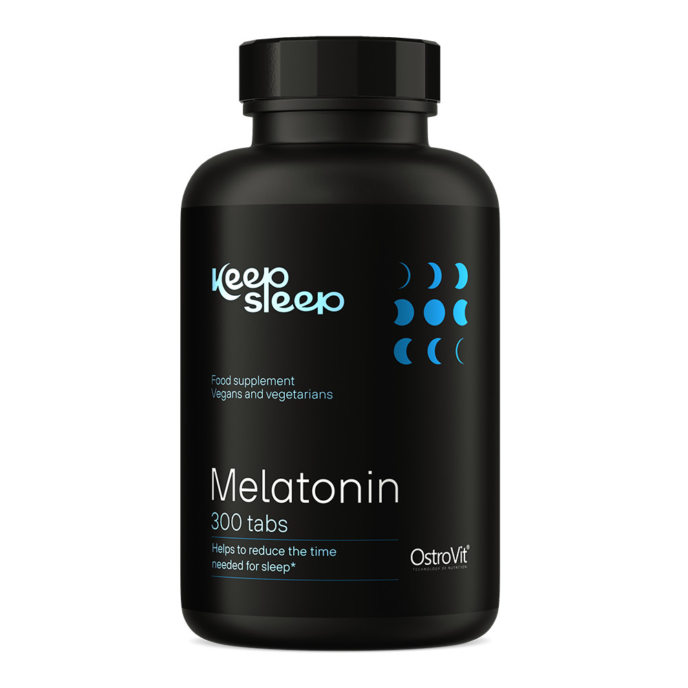 OstroVit Melatonin 1mg 180,300,600,900 tablets Fast sleep + FREE SLEEPING MASK