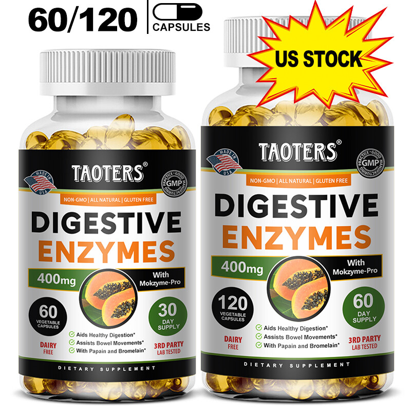 Digestive Enzyme Complex Capsules – Reducegas & Bloating, Support A Healthy Gut