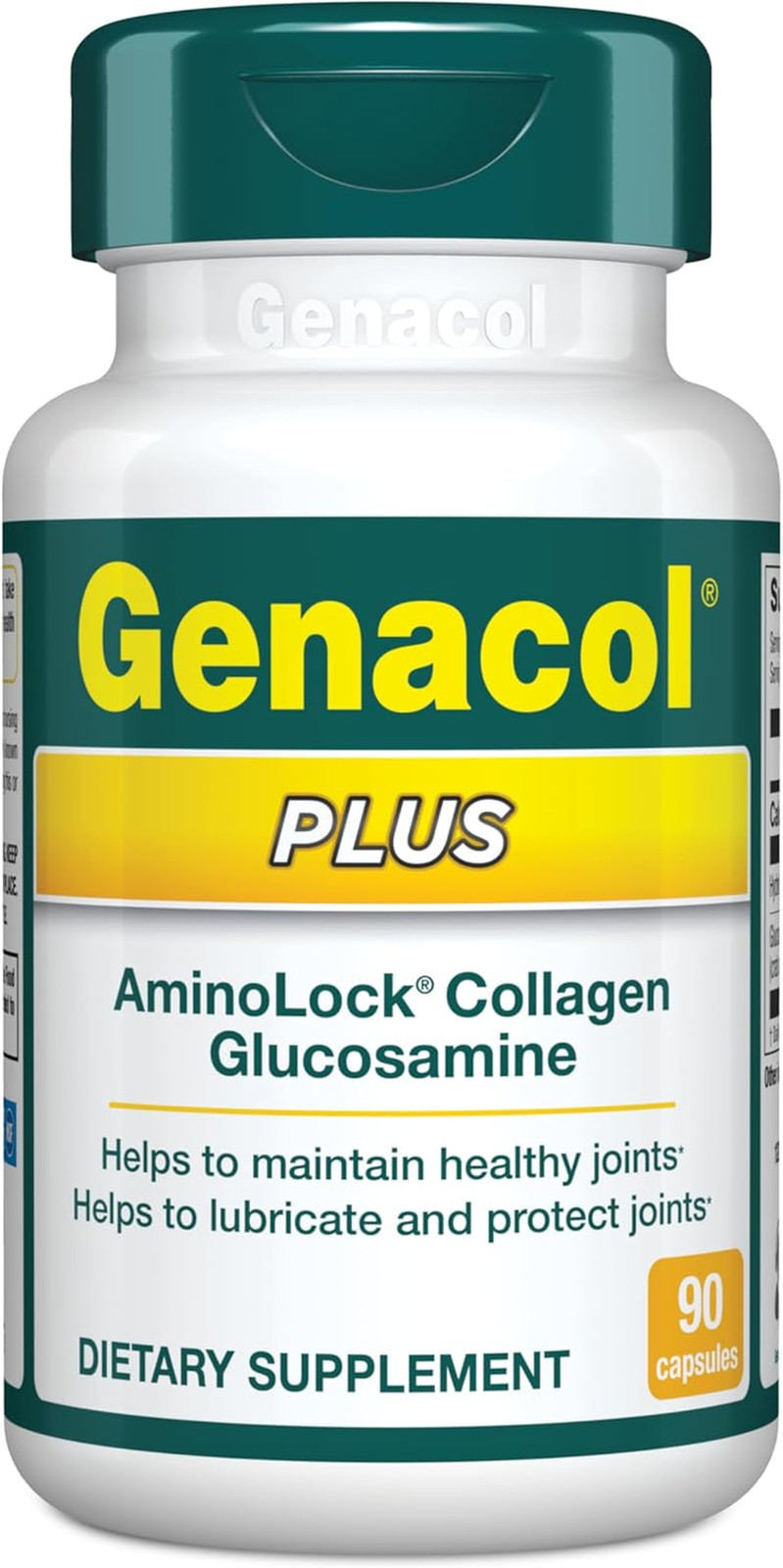 Genacol Plus – Glucosamine and Collagen Supplement, Ultra-Hydrolyzed Collagen Pe