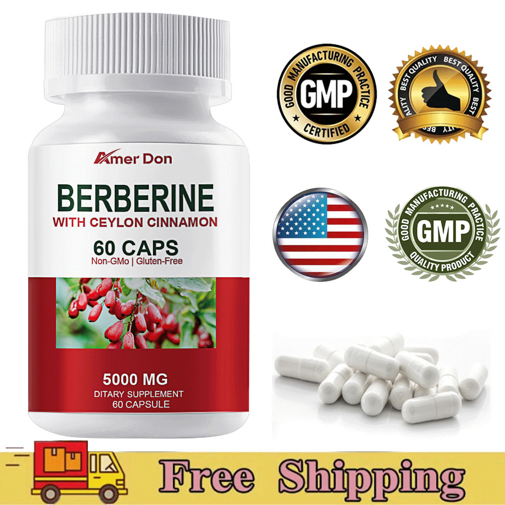 Berberine Extract Support 5000mg per Serving – High Absorption For Heart Health