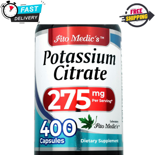 Lab | Potassium Citrate |400 Capsules |275 Mg| Potassium Supplement ⭐️⭐️⭐️⭐️⭐️